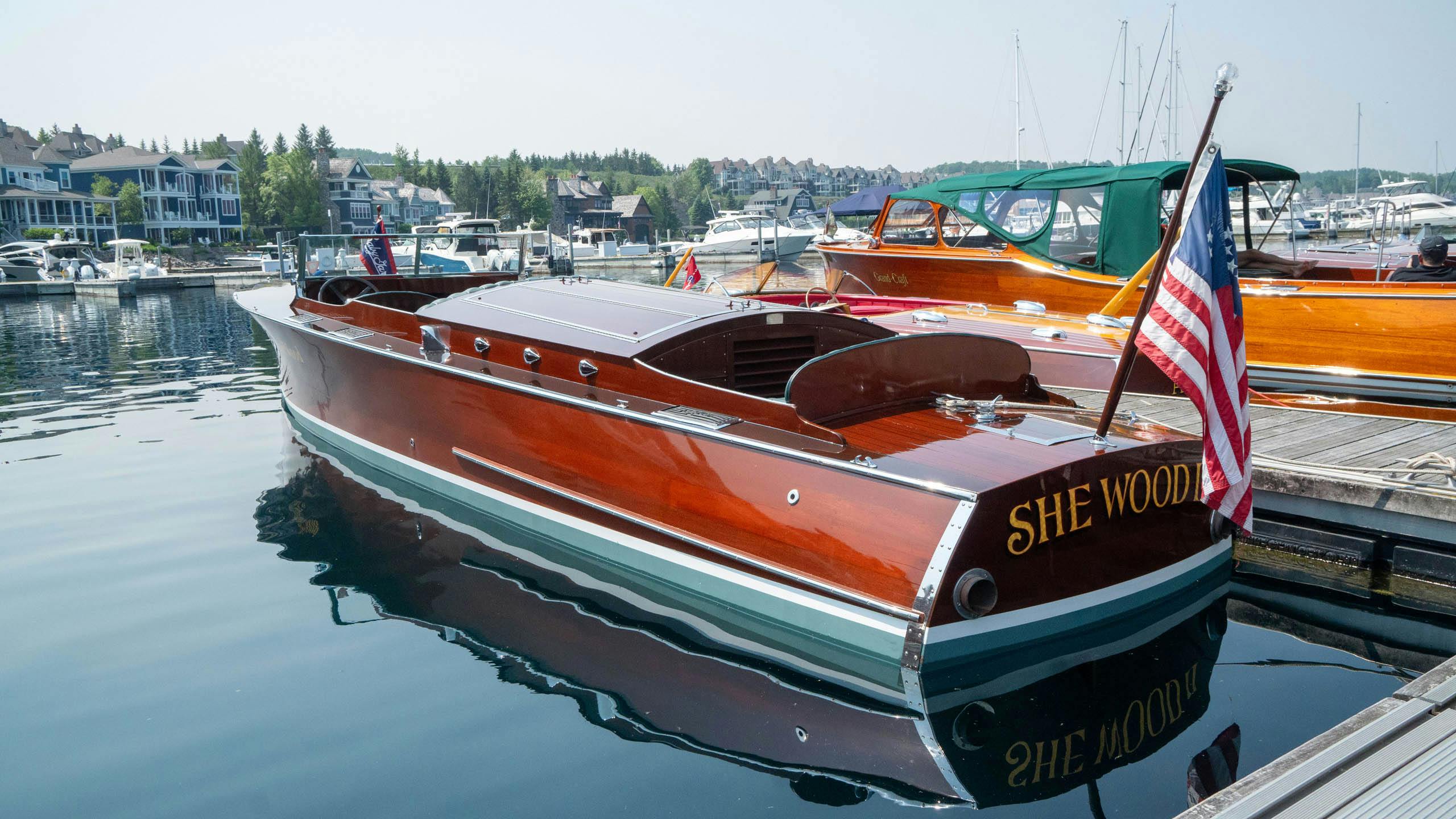 Bay Harbor Classic Car & Boat Festival She Wood II wooden boat