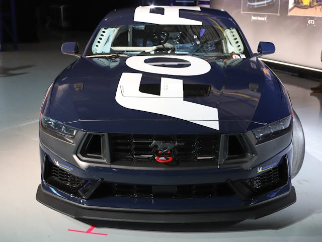 Ford Mustang Dark Horse racing front
