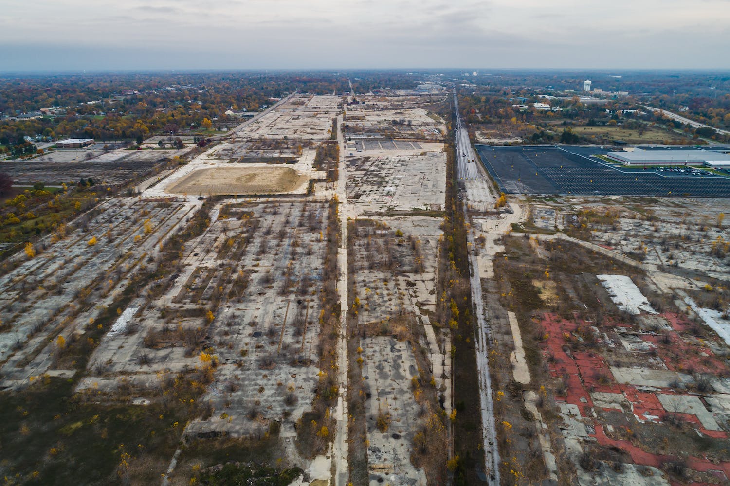 Buick City Property Aerial Flint Michigan
