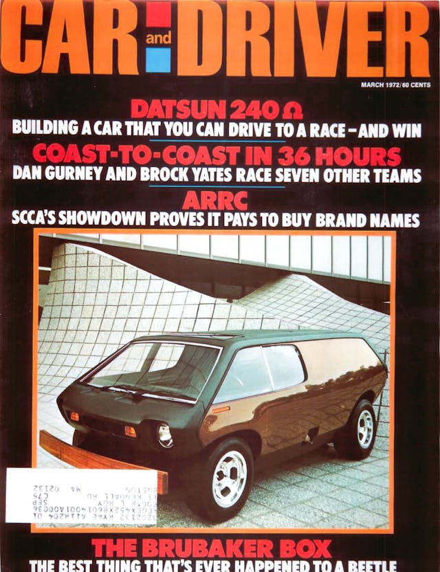 Car and Driver March 1972 cover
