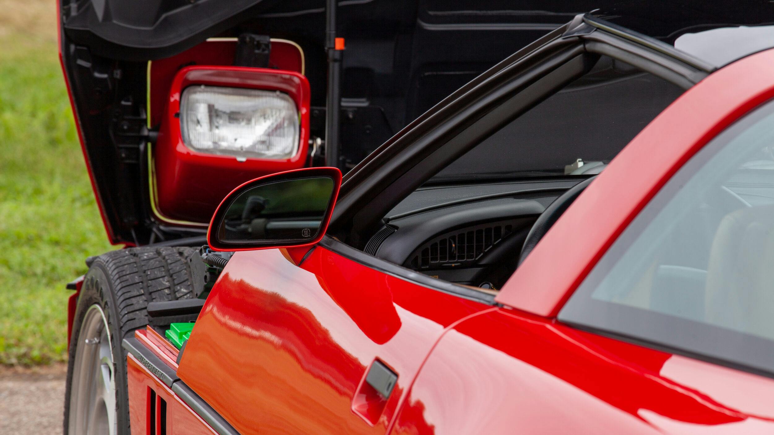 Classic Corvettes side mirror hood