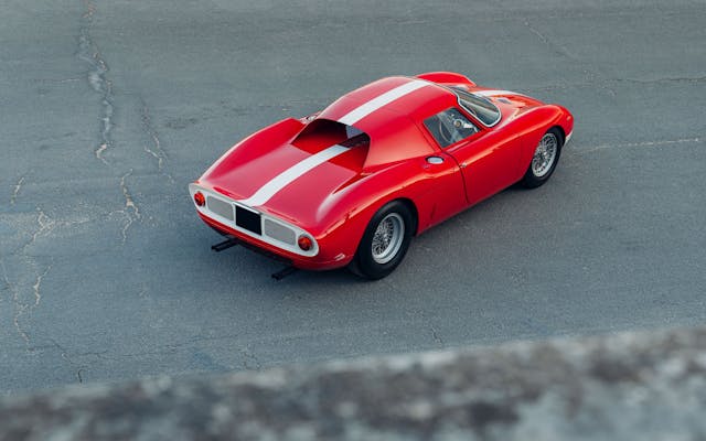 Ferrari 250 LM rear three quarter high angle