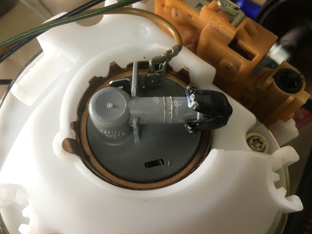 Fuel pump install top