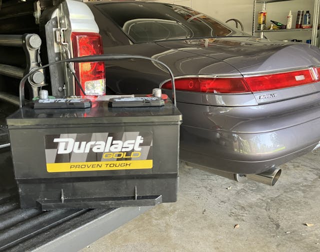 duralast battery storage garage car maintenance