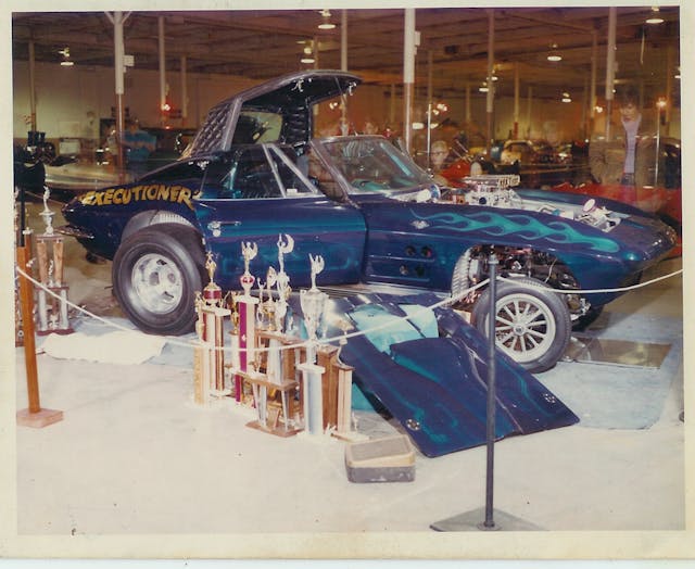 1964 Chevy Corvette with trophies