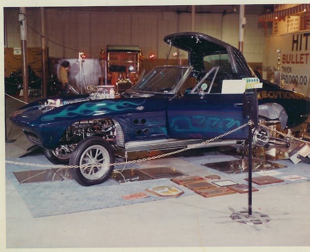 1964 Chevy Corvette profile at show