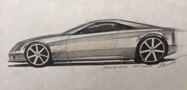 Wasenko preliminary sketch of the Evoq concept car