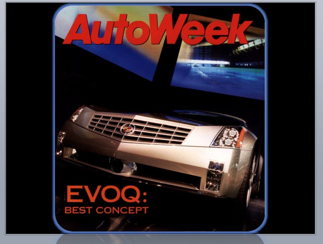 Cadillac Evoq concept car autoweek mag cover