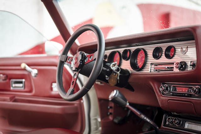 Pontiac Trans Am interior steering wheel dash