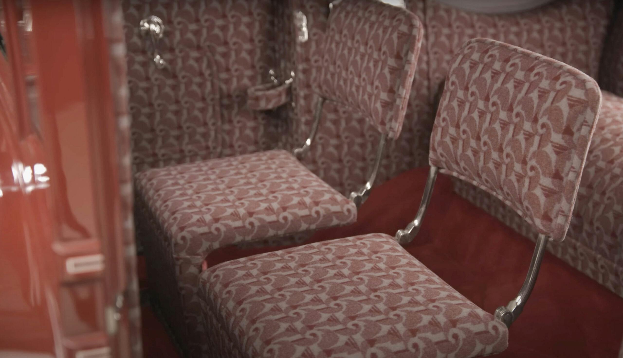 1923 McFarlan Model 154 interior chairs
