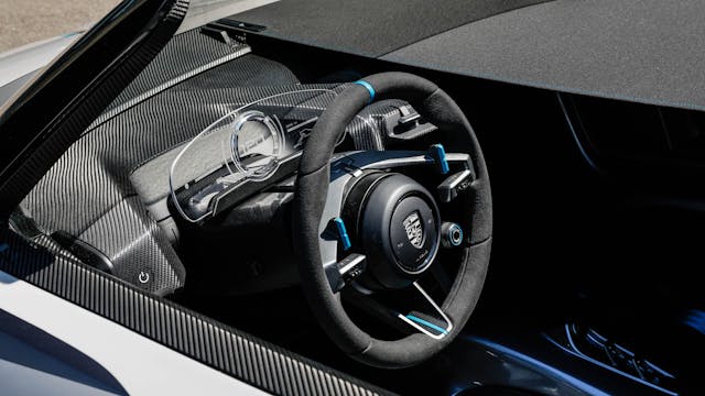 Porsche Vision 357 Speedster interior steering wheel and control