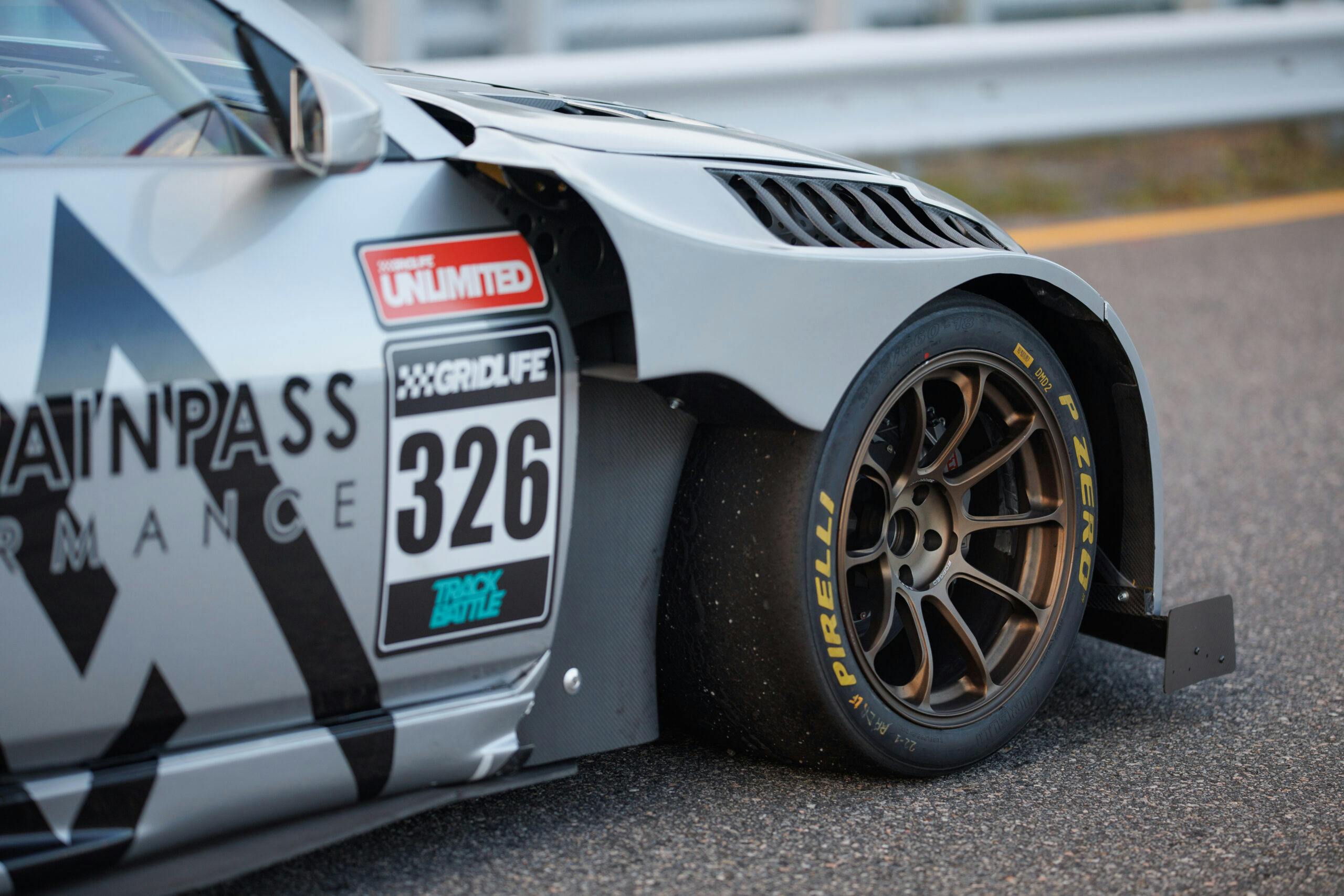 Sasha Anis Kels 350z hybrid race car front quarter panel