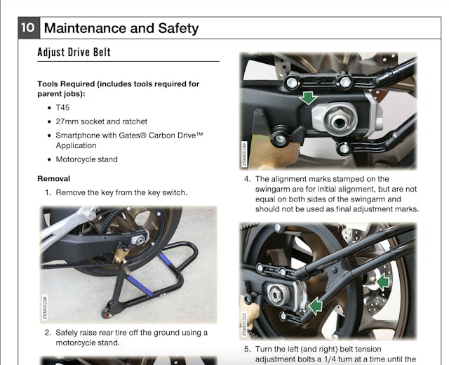 Zero Motorcycles SR/F manual clipping