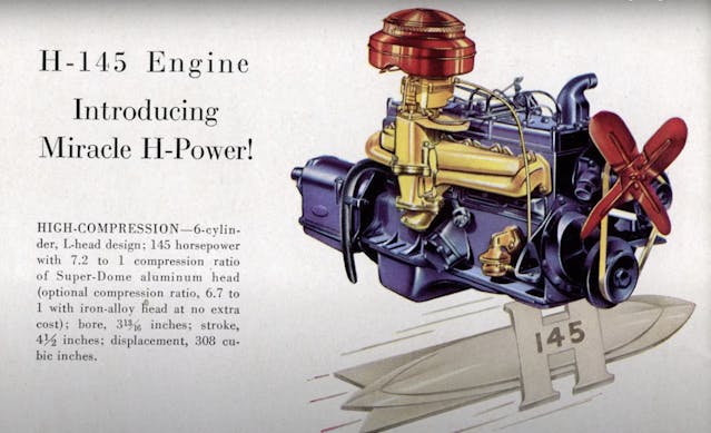Hudson Hornet engine ad clipping
