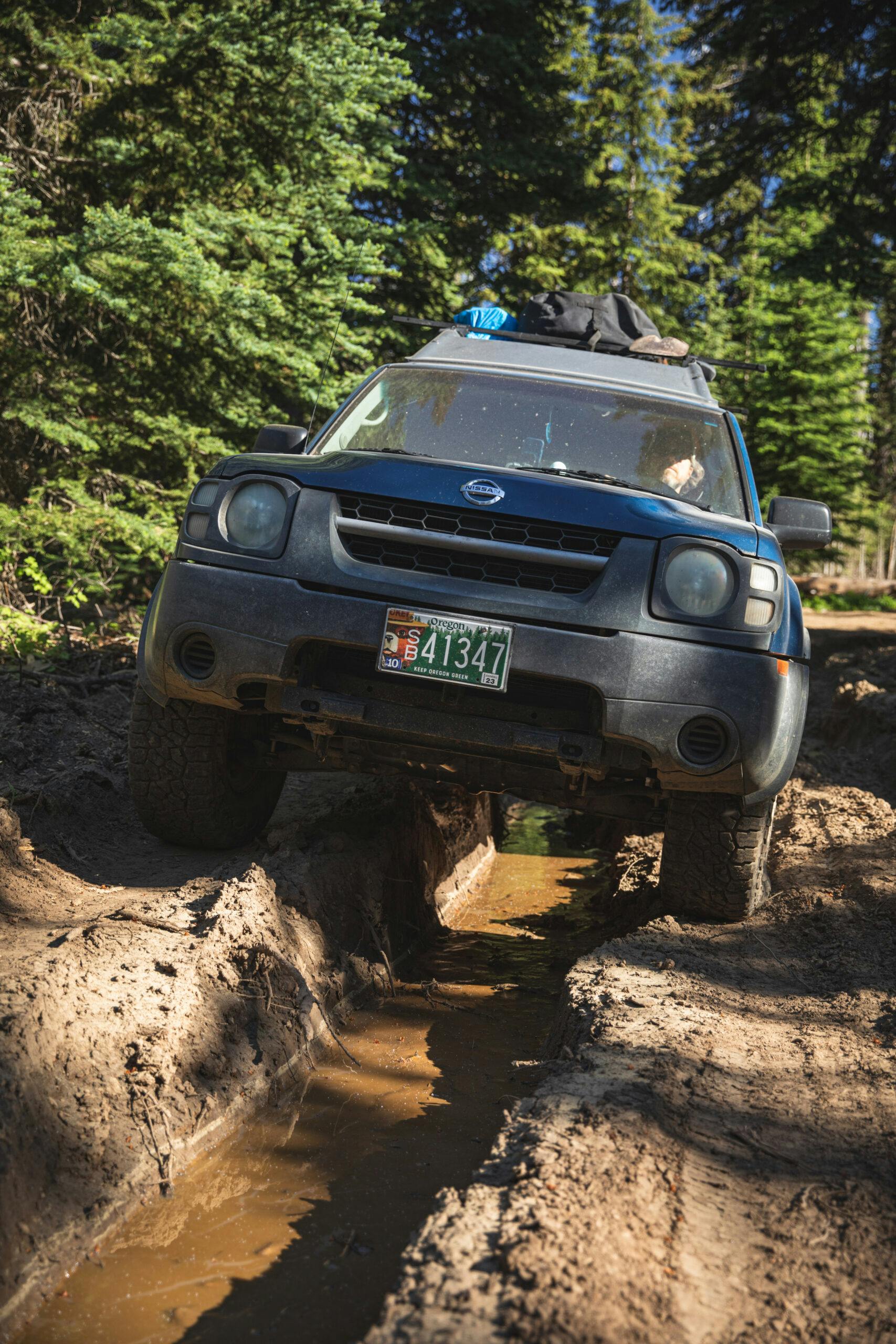 WABDR Nissan Xterra off-road adventure front mud ruts