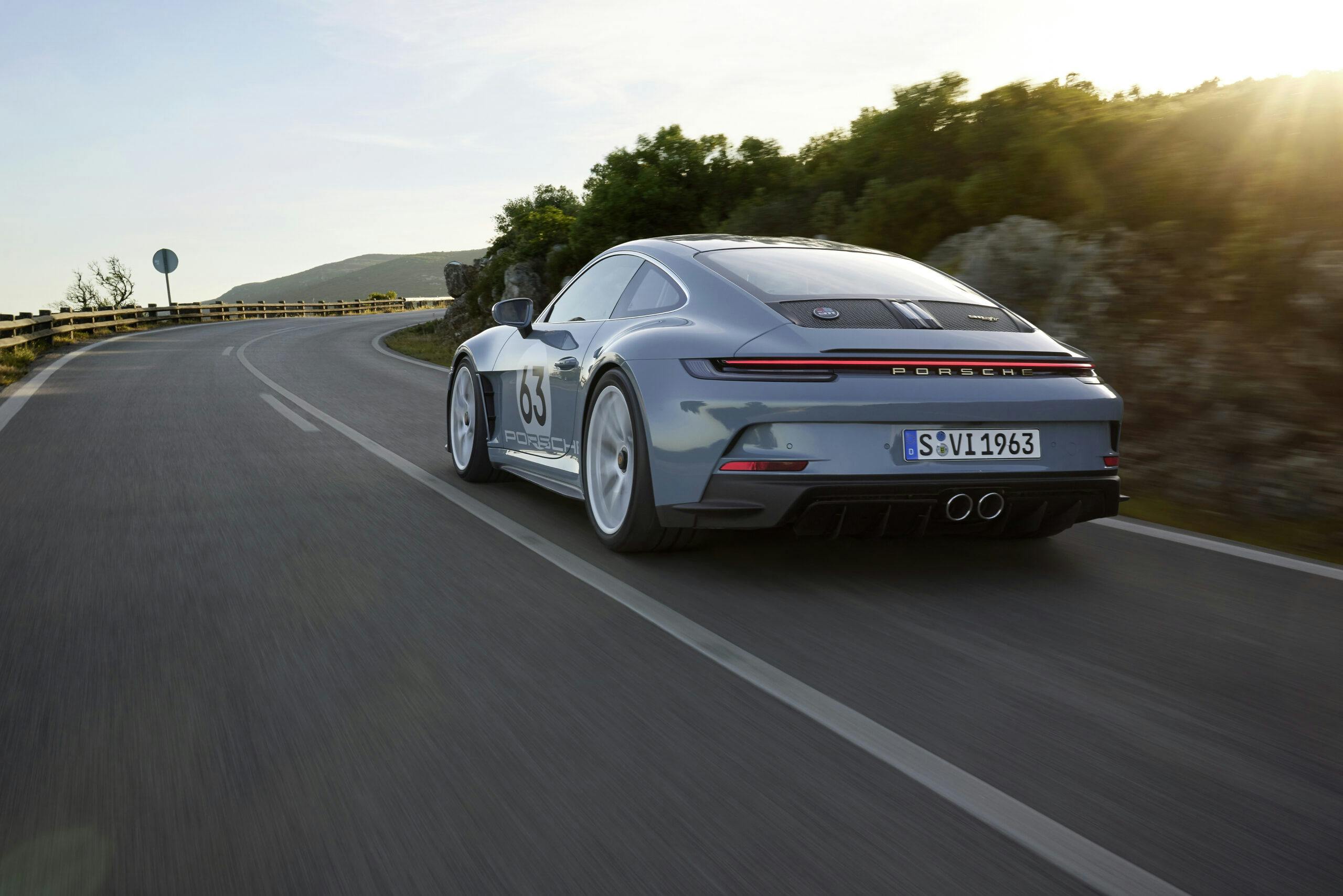 2024 Porsche 911 S/T Heritage Design Package driving