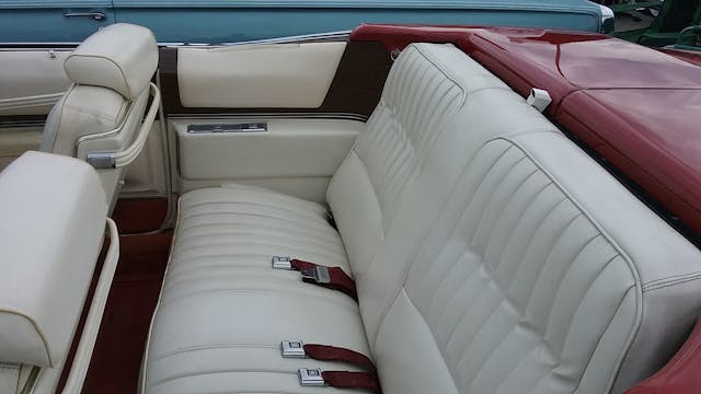 1973 Cadillac Eldorado Convertible interior rear seat