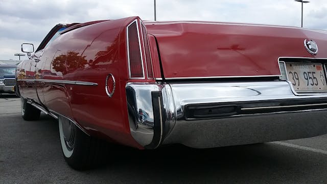 1973 Cadillac Eldorado Convertible rear corner closeup