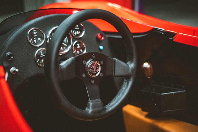 Lotus-Type-66 interior cockpit steering wheel