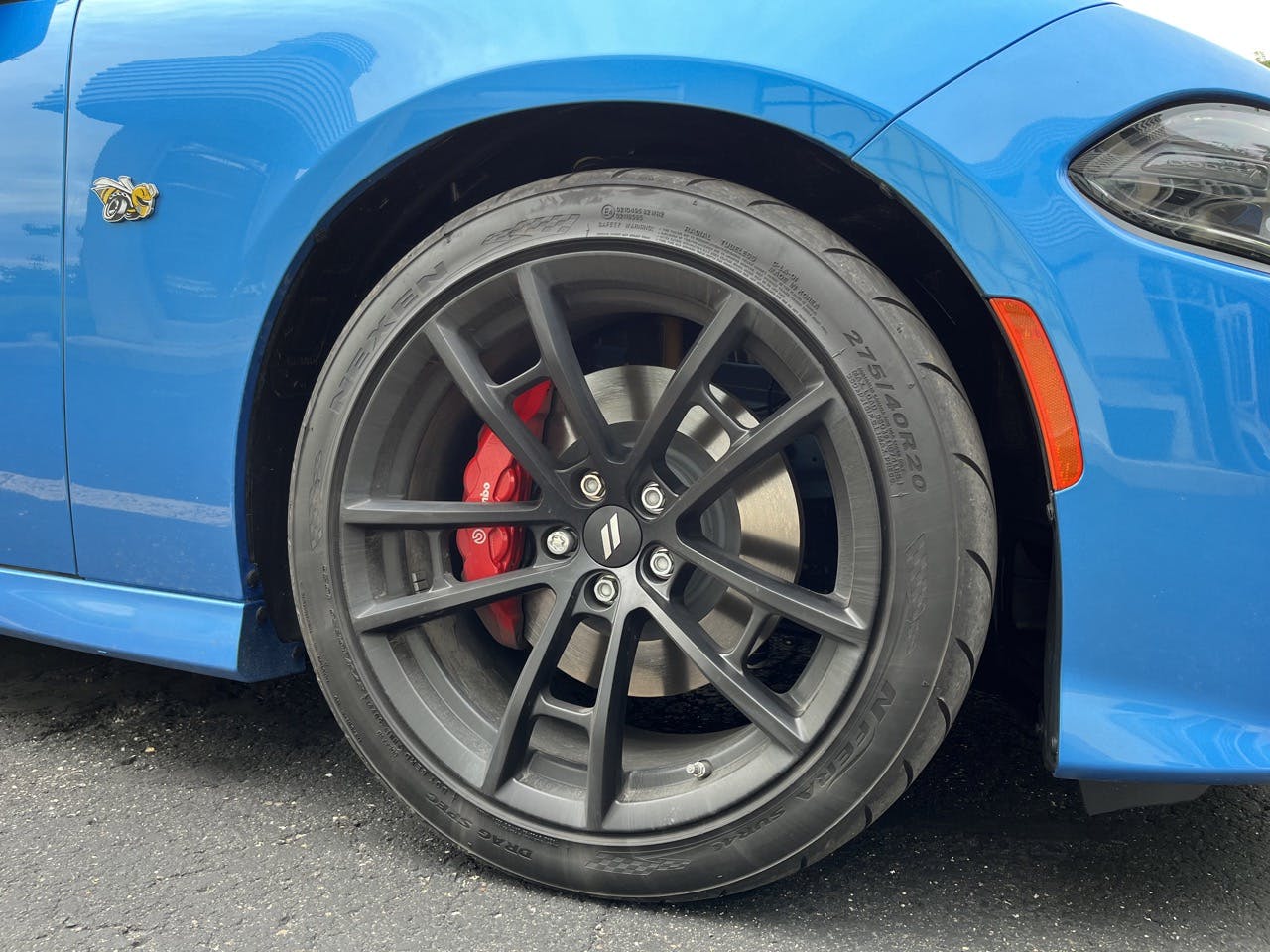2023-dodge-charger-super-bee-scat-pack front wheel tire