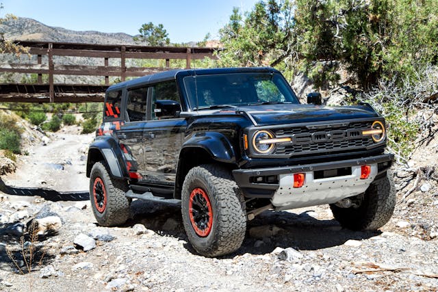 2024 Ford Bronco Raptor creekbed front three quarter