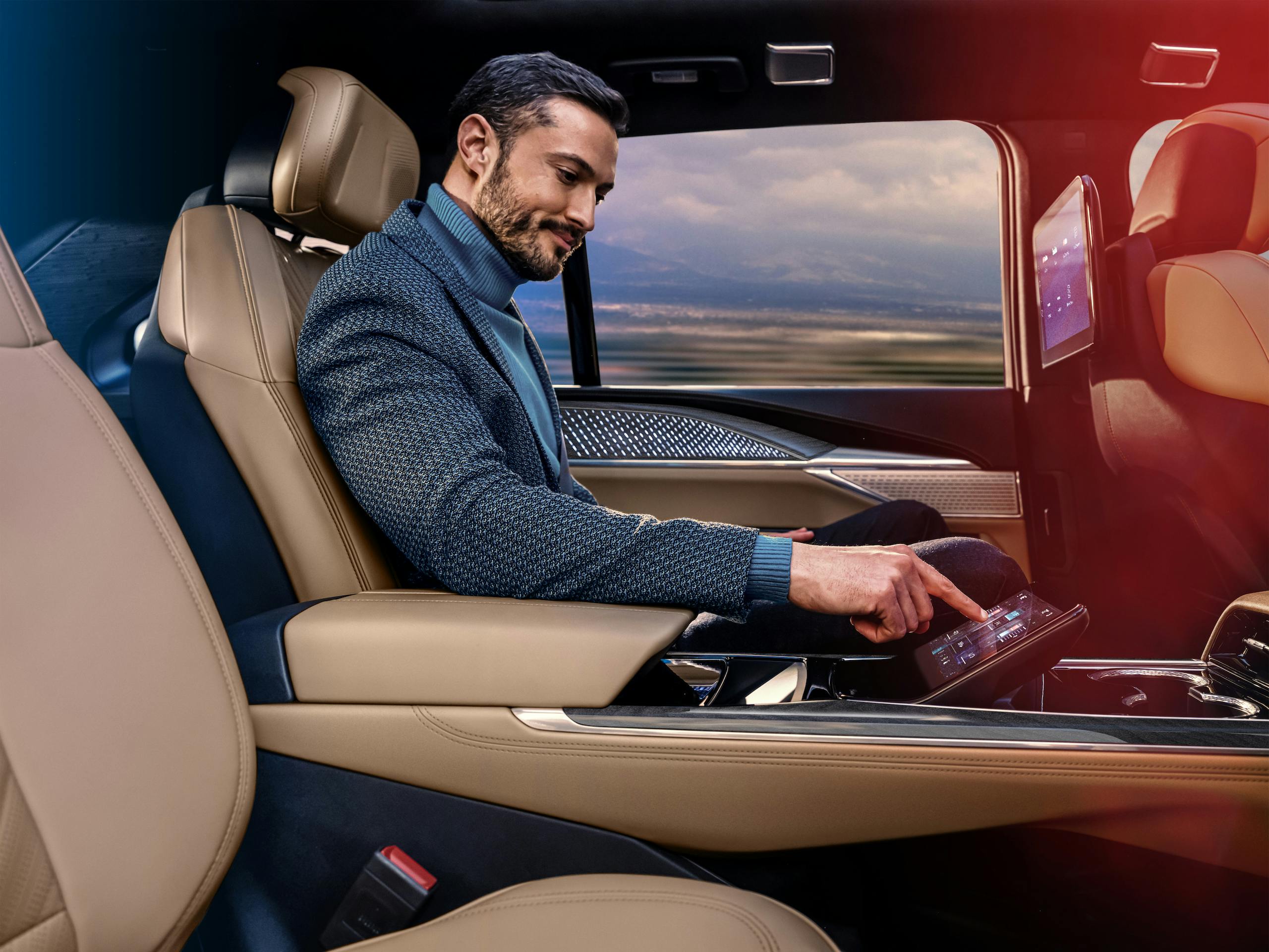 2025 Cadillac Escalade interior rear infotainment screen
