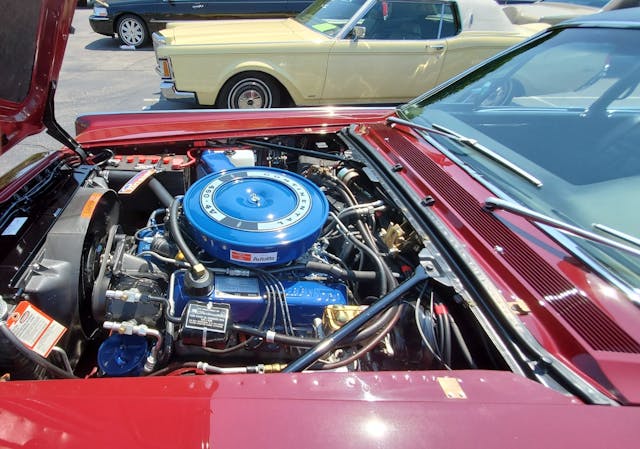 1968 Lincoln Continental engine bay