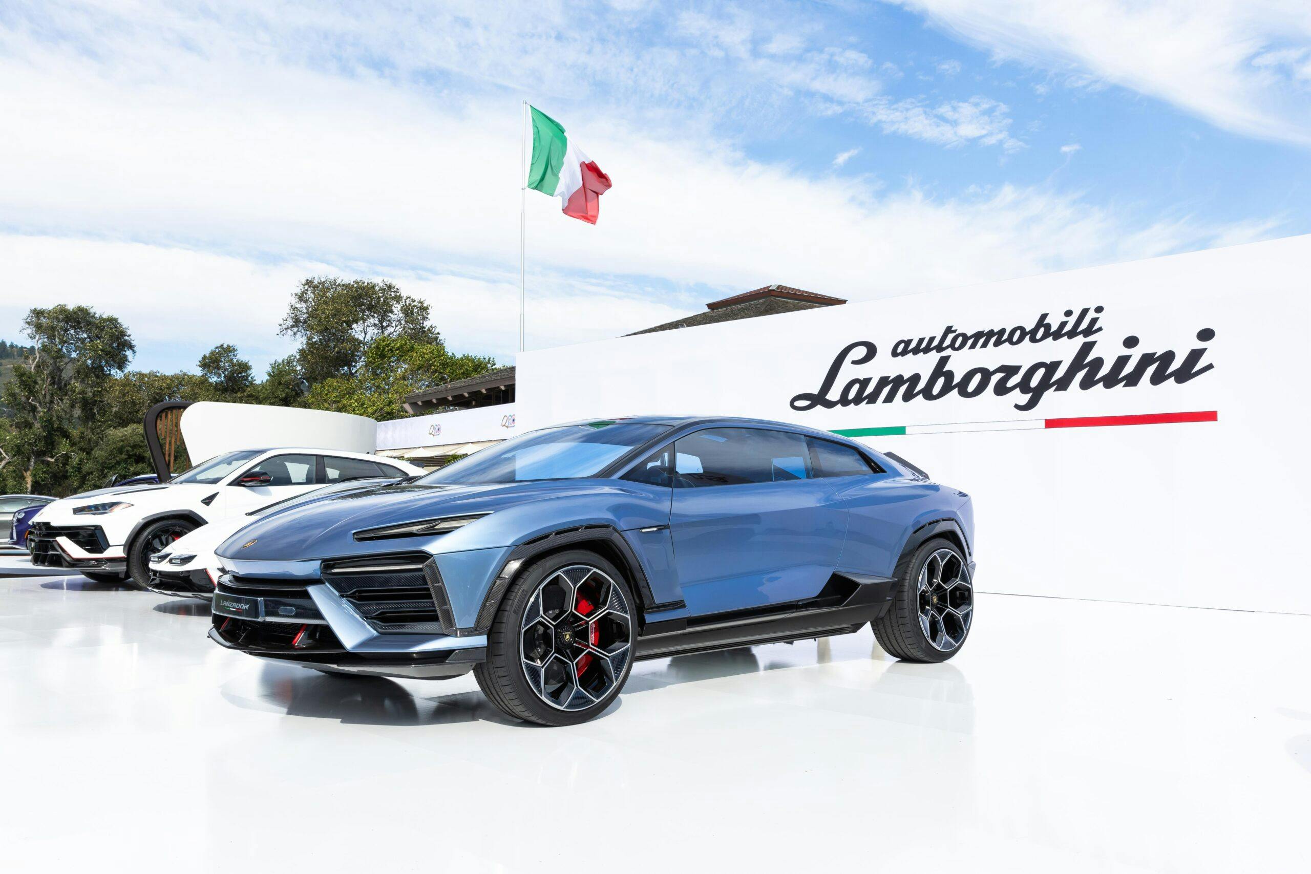 Lamborghini Lanzador all-electric ev GT pebble beach 2023