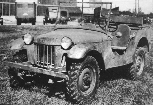 American Bantam Reconnaissance Car black white historical
