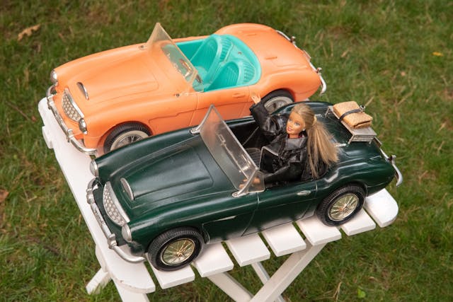 austin-healey 3000s barbie cars