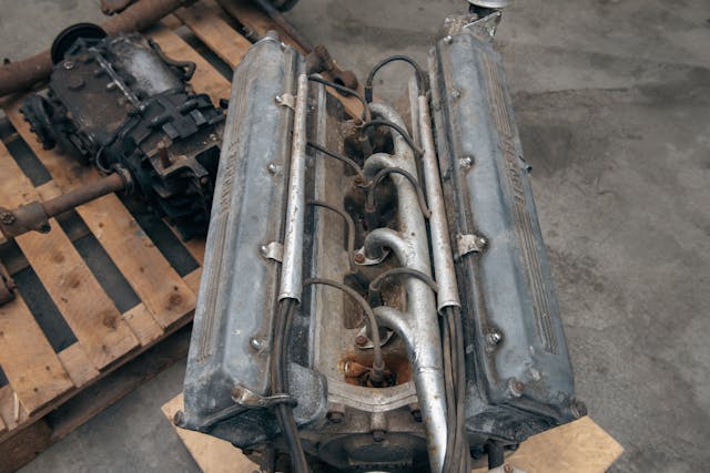 Old Ferrari engine parts
