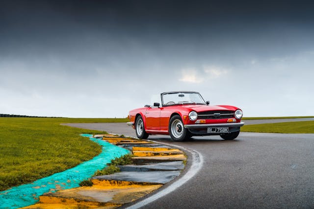 Triumph TR6 front three quarter