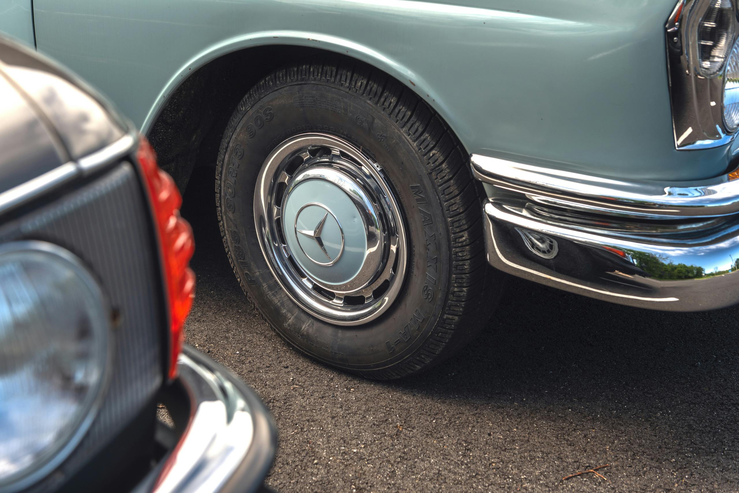 Jaime Kopchinski Mercedes Benz Expert Shop vintage benz color matching wheel hub