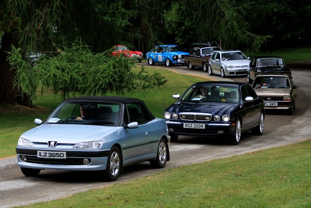 Kilbroney car show Peugeot 306 leading lineup