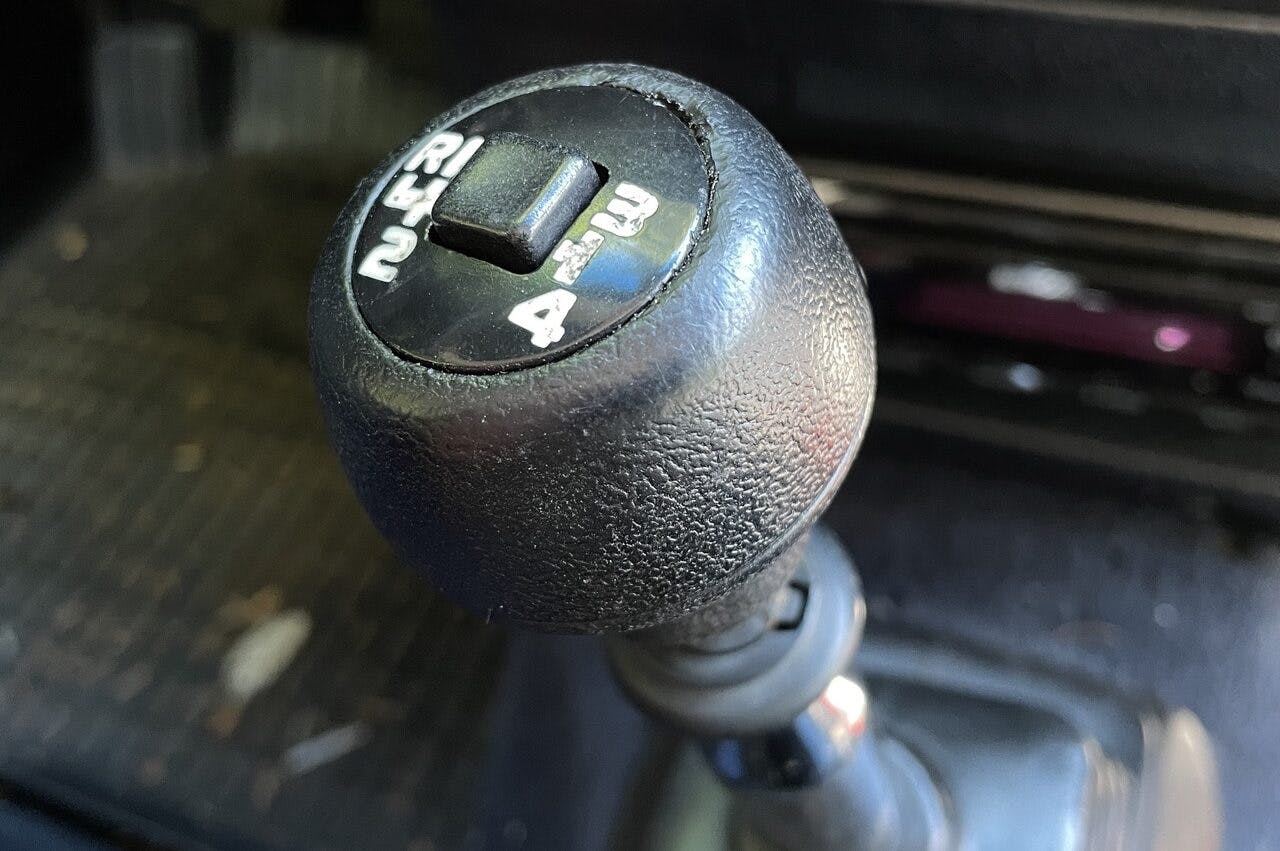 OD button on a Volvo shifter