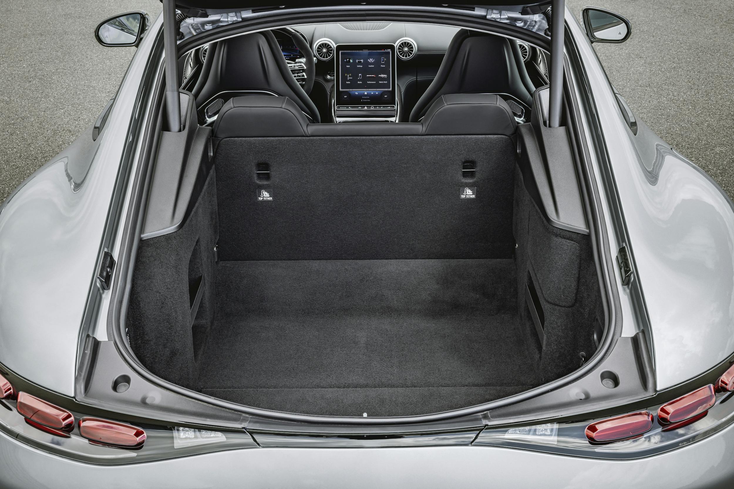 Mercedes-AMG GT 63 rear cargo room rear seat up