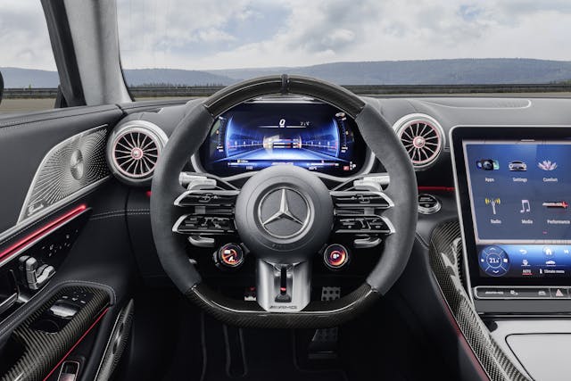 Mercedes-AMG GT 63 interior front driver cockpit