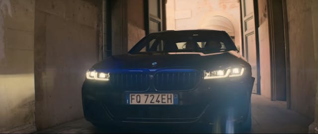 Mission Impossible bmw front lights action scene