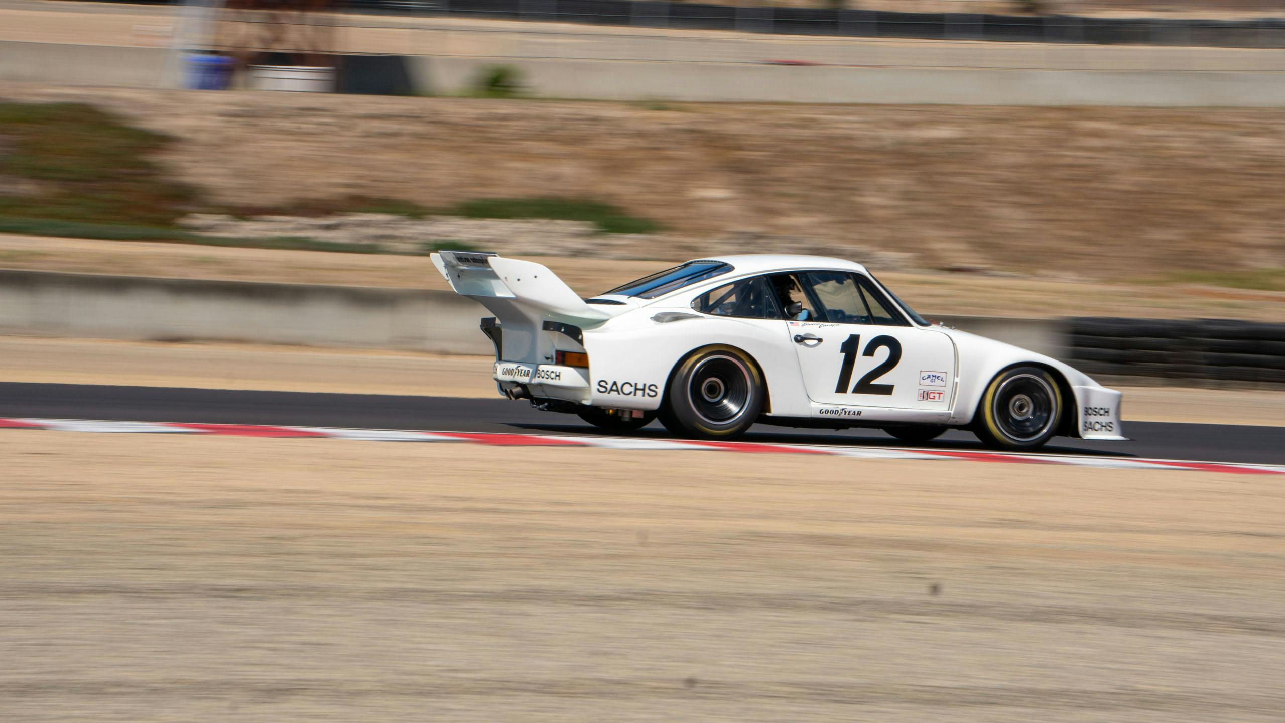Monterey Historics 1972–81 FIA, IMSA, GT, GTX, AAGT, GTU Porsche 935 white