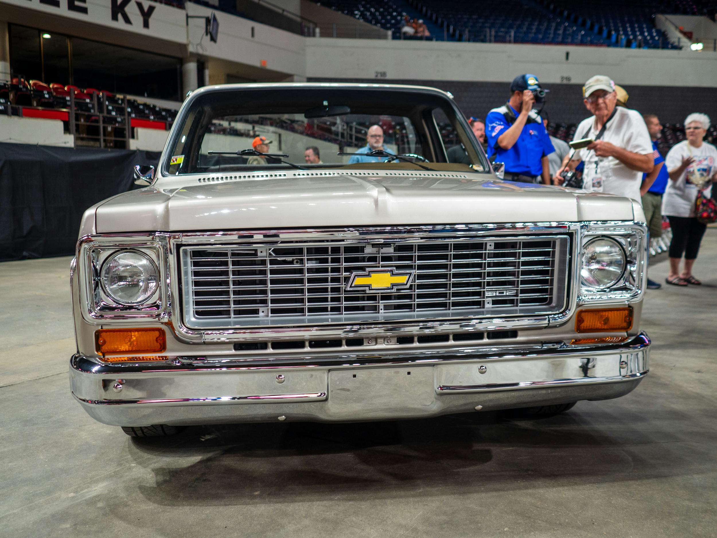 1977 Chevrolet C10 built by Harrison’s Rod & Custom giveaway front