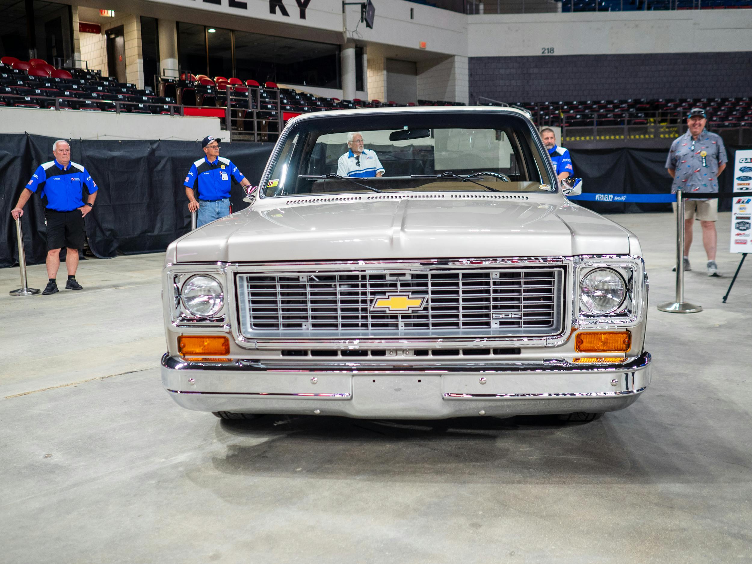 1977 Chevrolet C10 built by Harrison’s Rod & Custom giveaway front