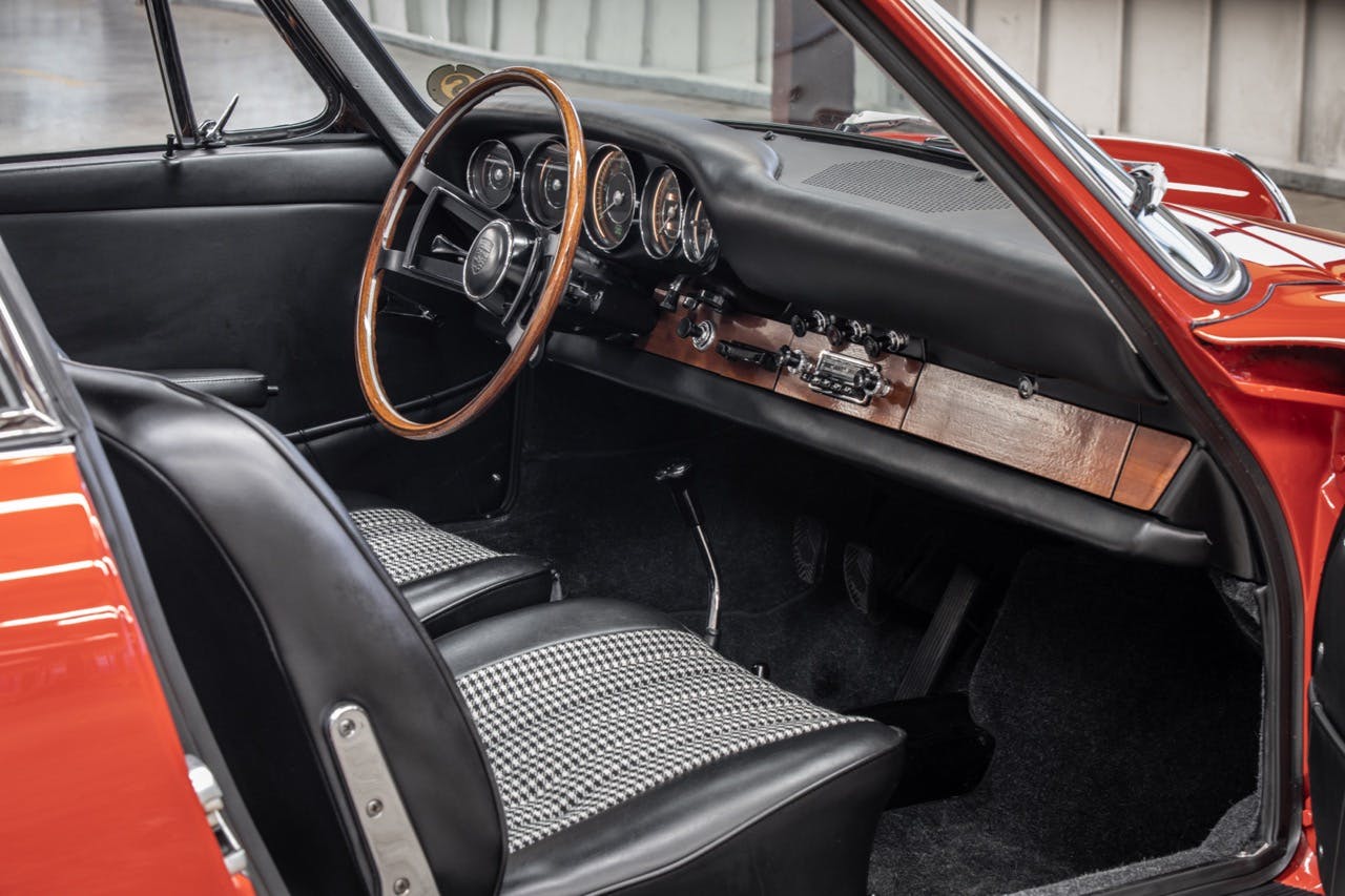Oldest Porsche 911 restoration interior front