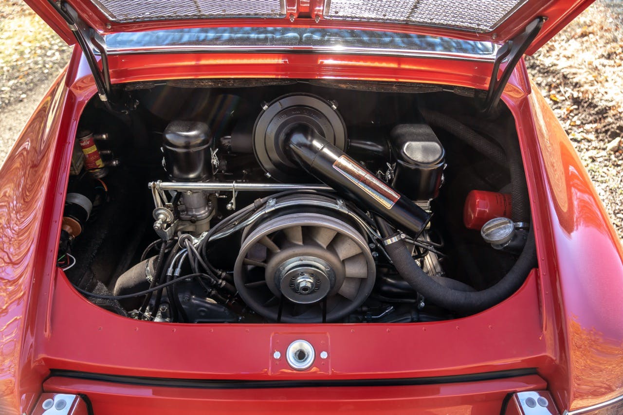 Oldest Porsche 911 restoration engine bay