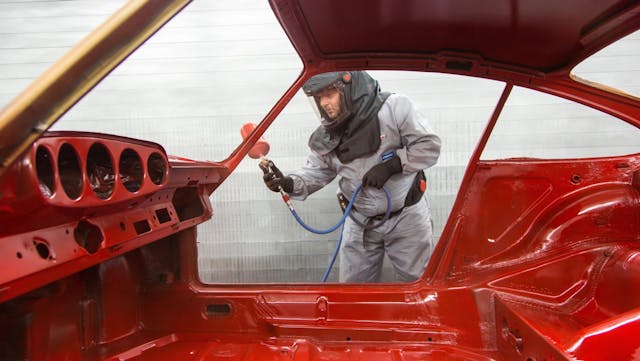 Oldest Porsche 911 restoration paint