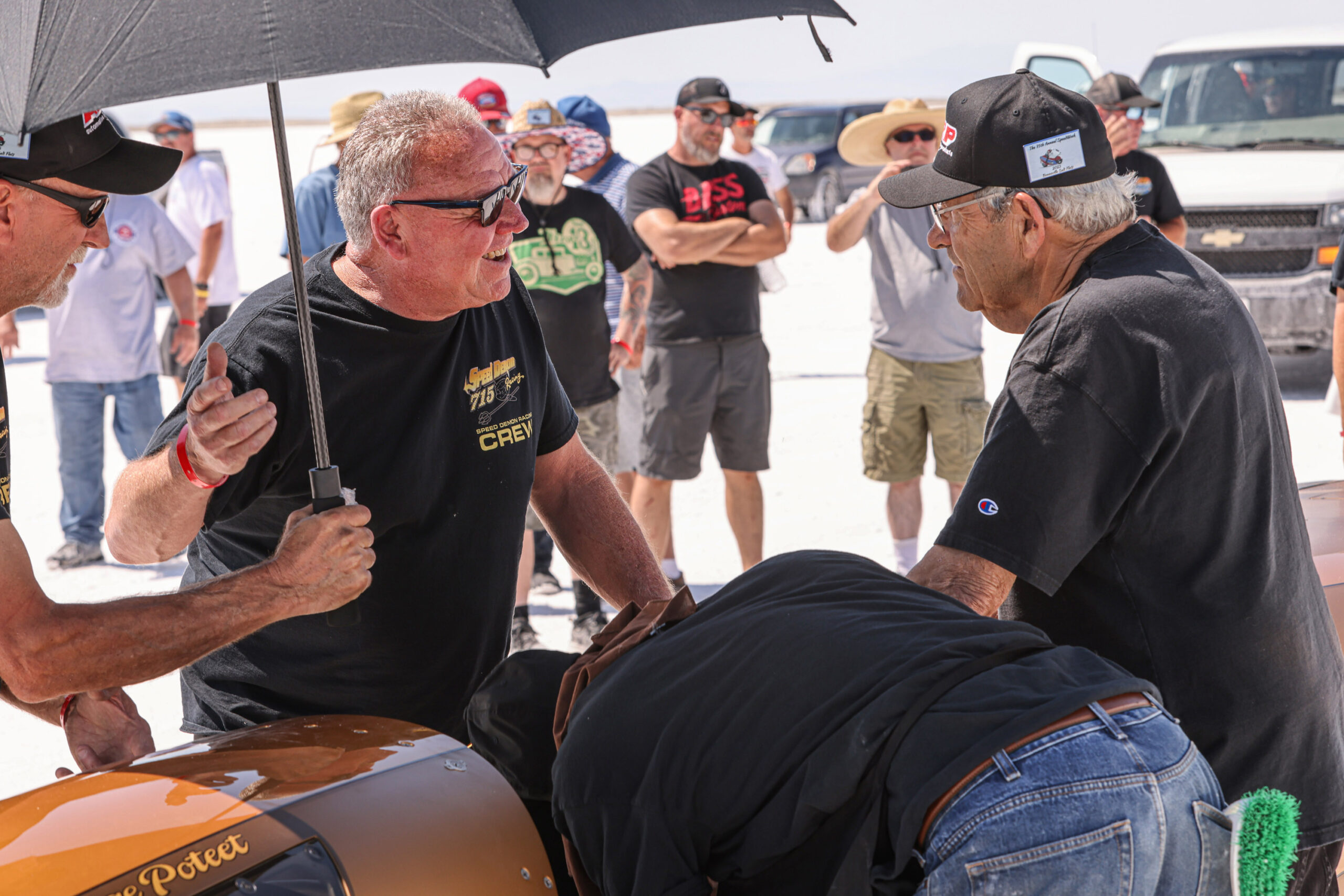 Speed Demon shrugs off challengers, engine fire to claim fastest mile ...