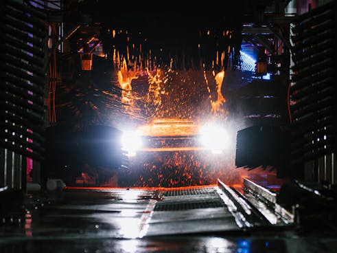 car wash night rollers and headlights