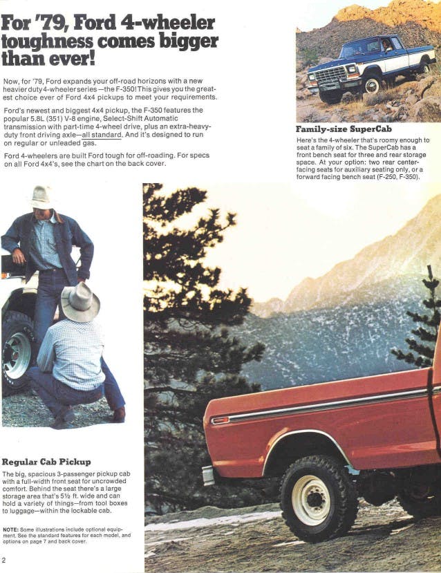 Ford F Series vintage ad rear