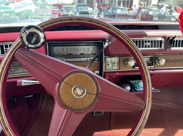 1974 Cadillac Eldorado Coupe interior steering wheel