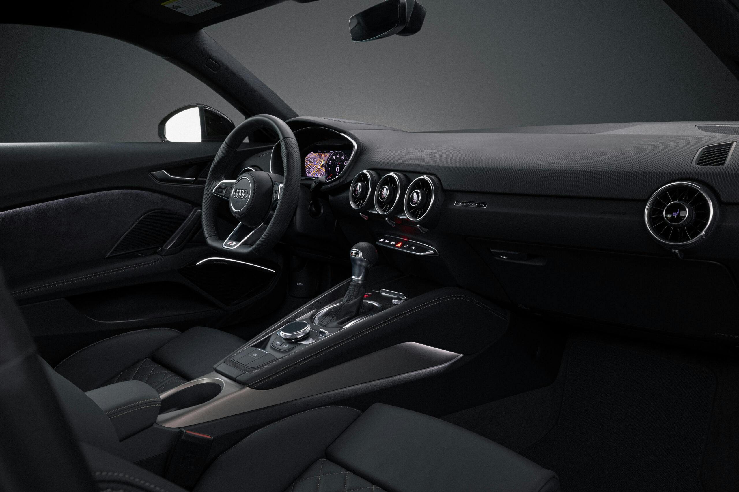 Audi TT interior front dash angled