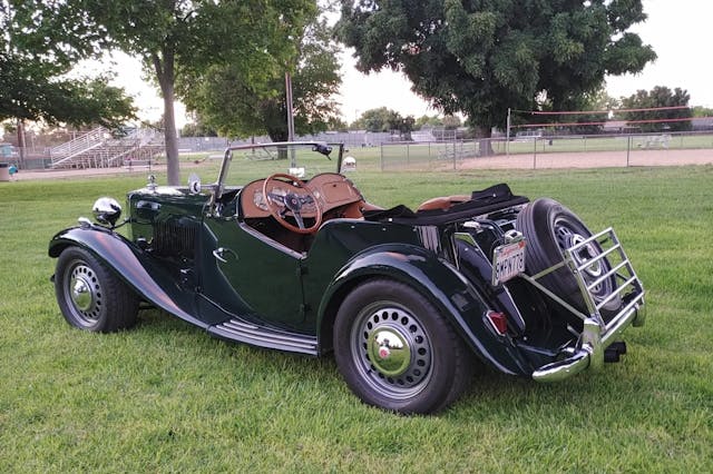 1952 MG TD rear three quarter